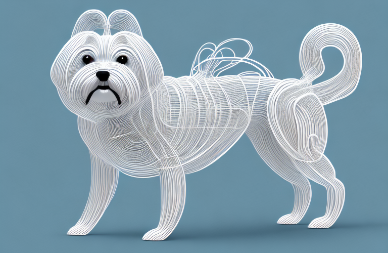 A wire chisoxy dog