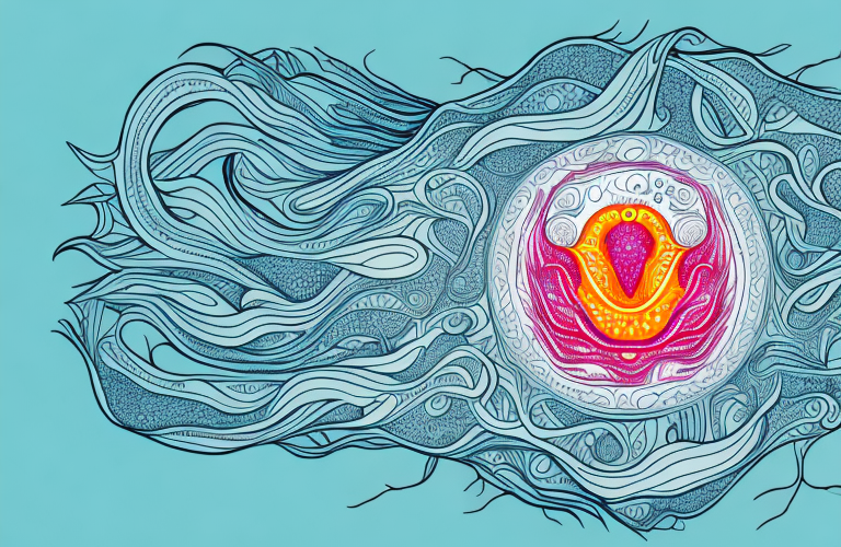 A vulva with a representation of pain radiating out from it