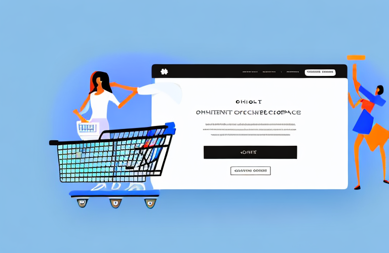 An online store checkout page with a shopping cart and payment options