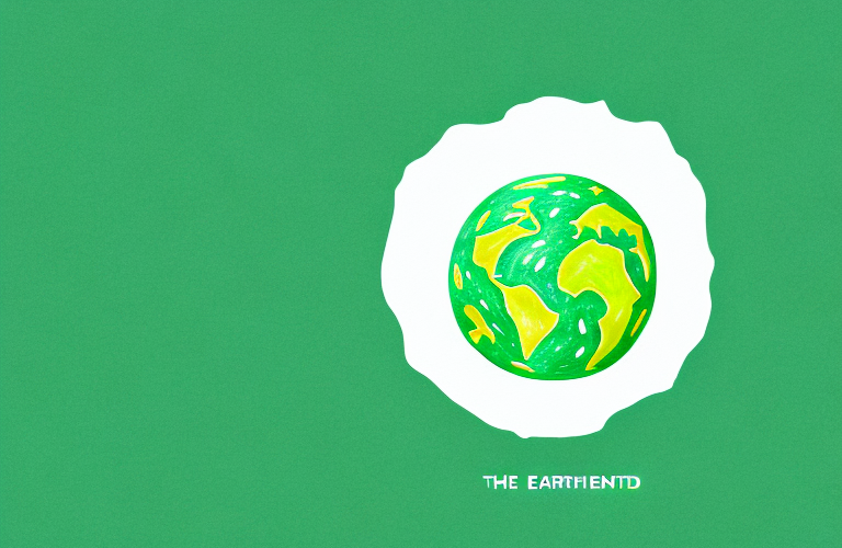 The earth with a green shield around it