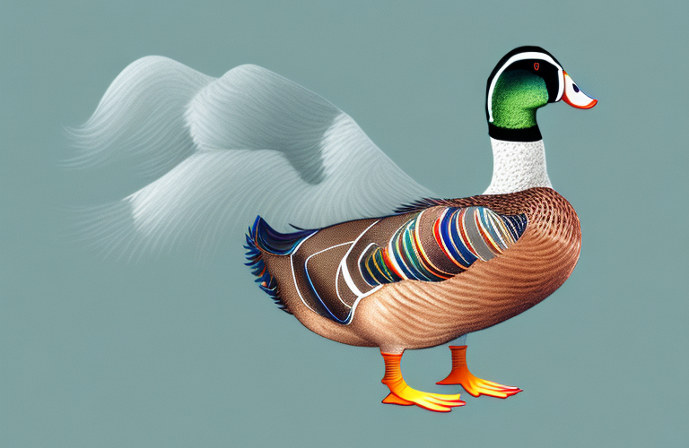 A gimbsheimer duck in its natural environment