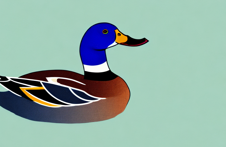A mallard duck in its natural environment
