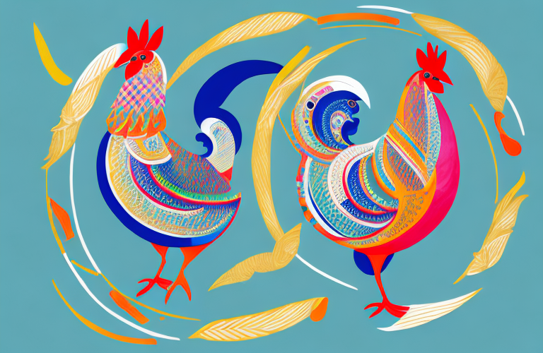 An asturian painted hen