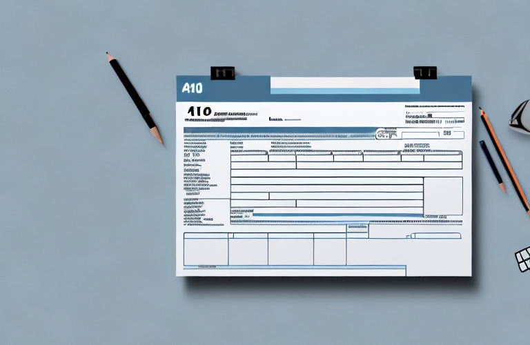 A 1040 u.s. individual tax return form with all its components