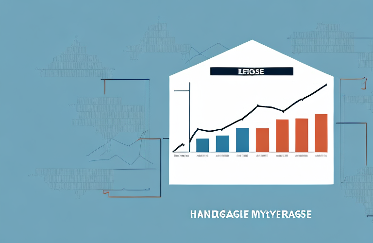 A house with a graph showing a decrease in mortgage payments over time