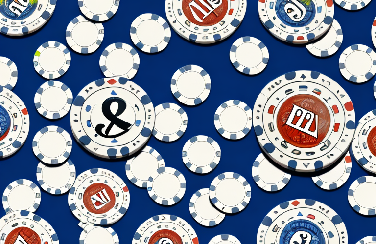 A stack of poker chips