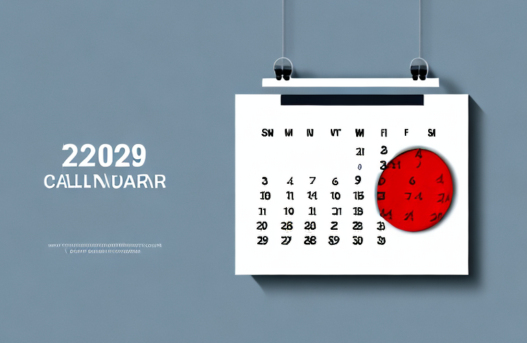 A calendar with a red circle around a specific date