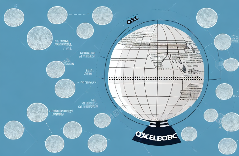 A globe with the oecd countries highlighted
