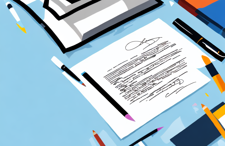 A contract with a pen hovering over it