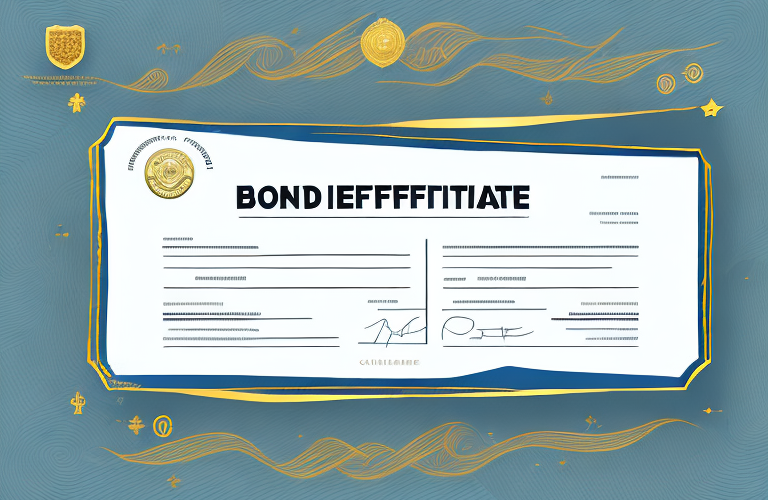 A bond certificate with a gold seal