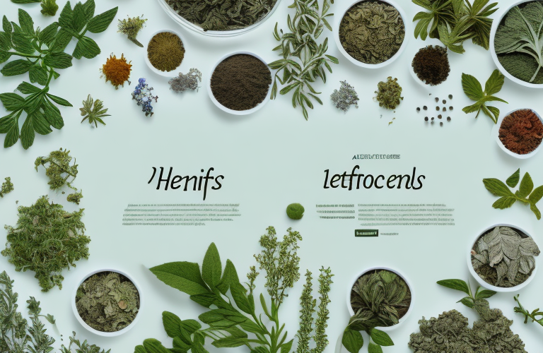 A variety of different herbs and plants