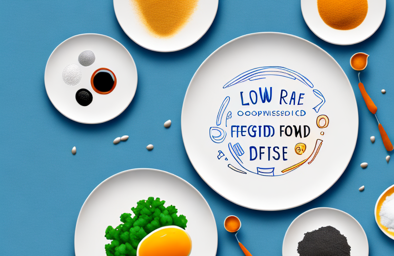 A plate of food with a focus on low-carbohydrate ingredients