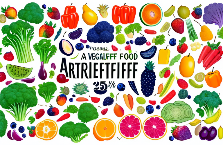 A variety of colorful fruits and vegetables to represent the 25 foods high in antioxidants