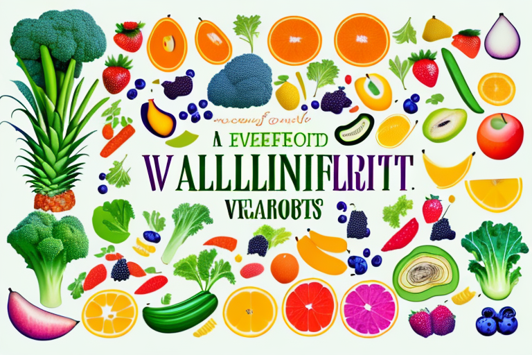 A variety of colorful fruits and vegetables to represent the 27 foods high in alkaline