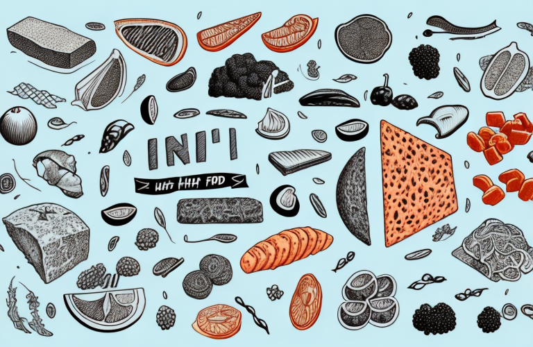 A variety of foods that are high in iron