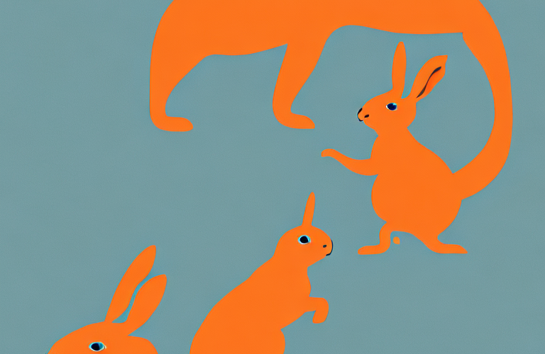 An orange-colored rabbit in its natural habitat