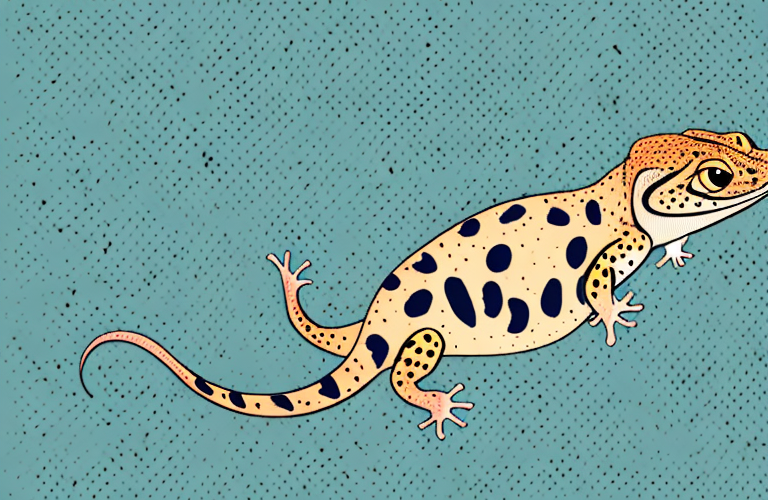 A leopard gecko in its natural habitat