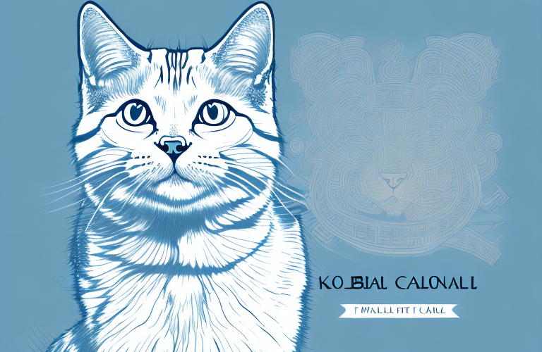 A korean bobtail cat in a realistic style