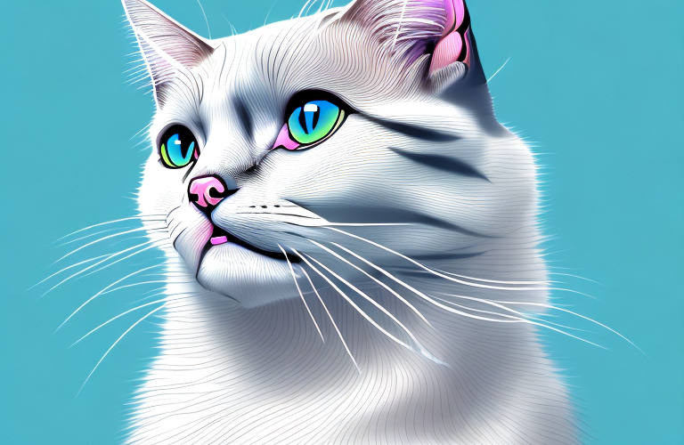 A kanaani cat in a realistic style