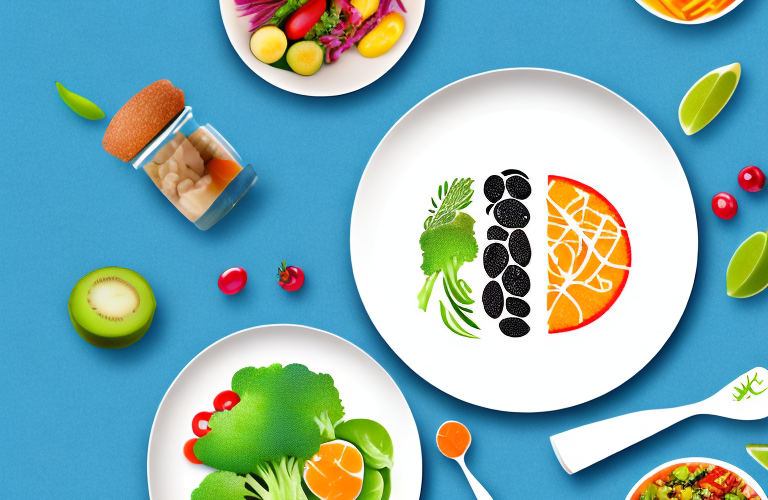 A plate of healthy food items suitable for eating before a workout