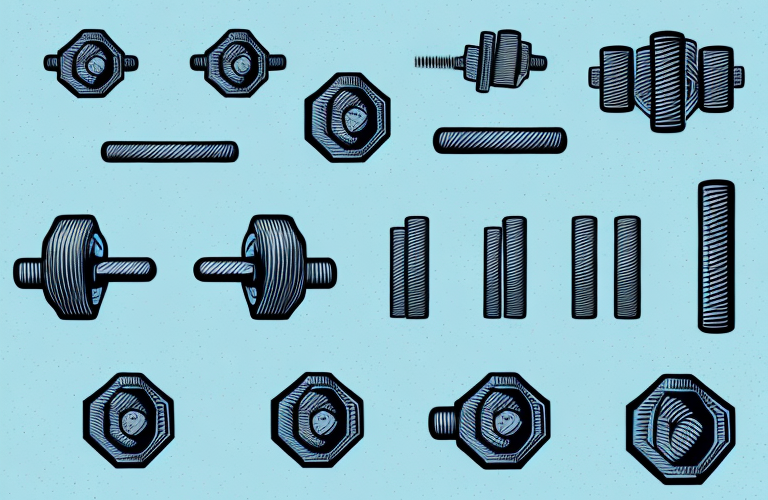 A set of dumbbells with a chest in the background