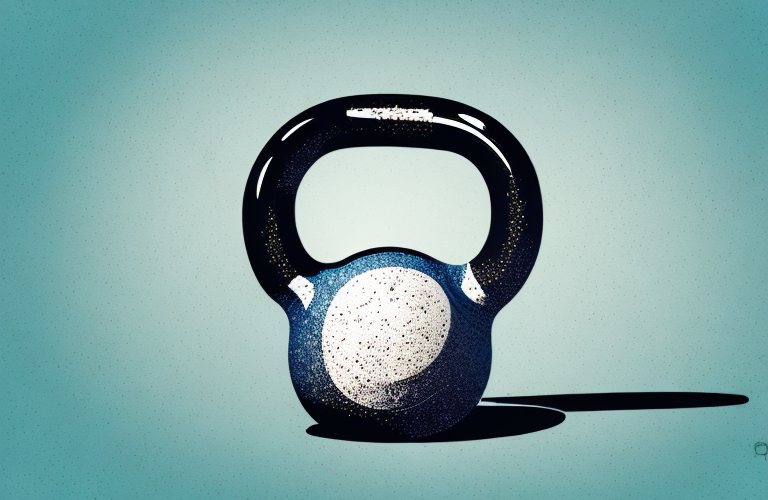 A kettlebell in a dynamic pose