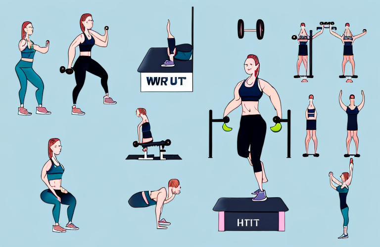 A person doing a hiit workout in a gym