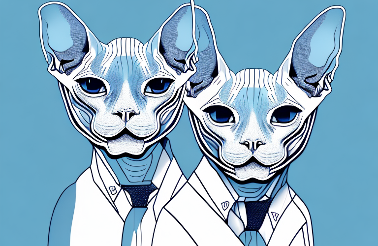 A don sphynx cat in a realistic style