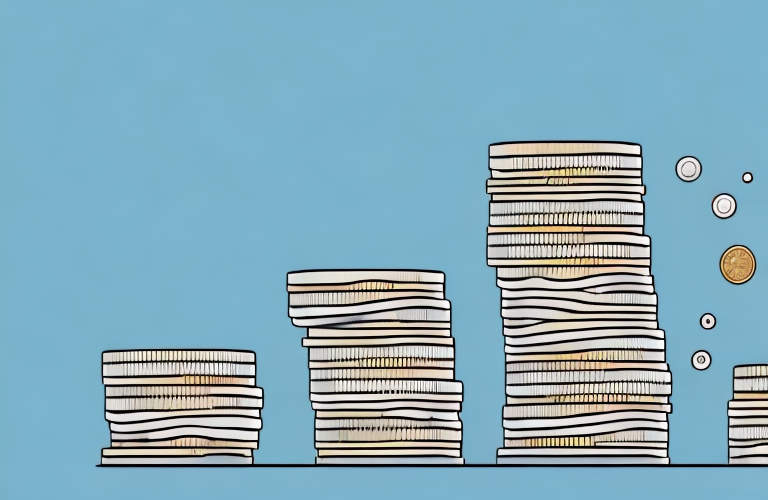 A stack of coins