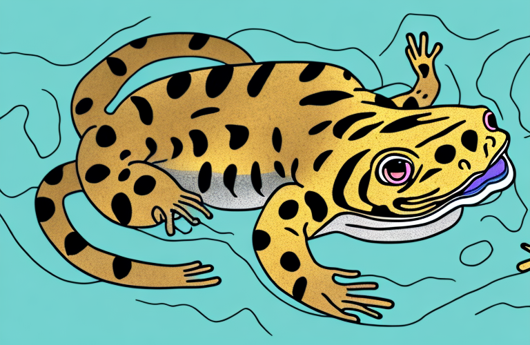 A tiger salamander in its natural habitat