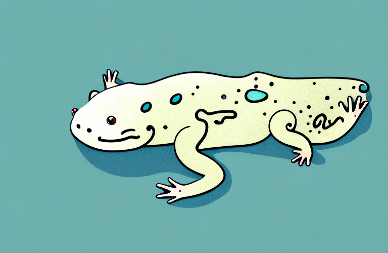 An axolotl in its natural habitat