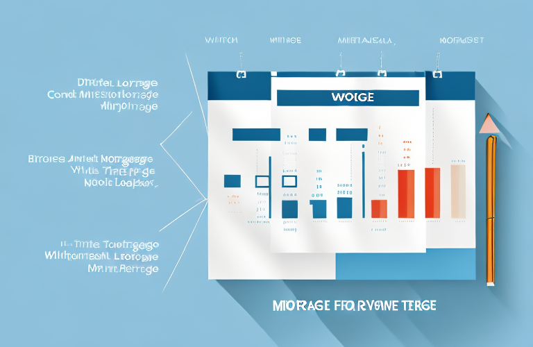 A graph or chart showing the different mortgage loan terms over a period of time