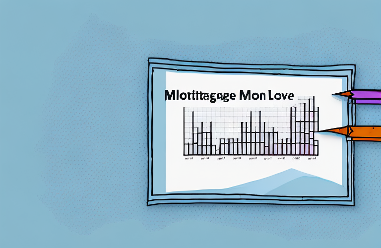 A graph showing the amortization of a mortgage loan over time