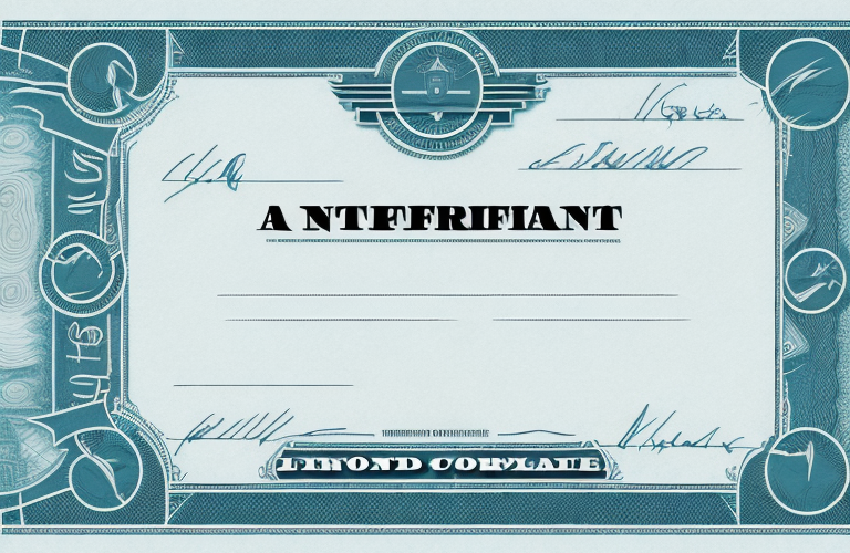 A bond certificate with a revenue stamp