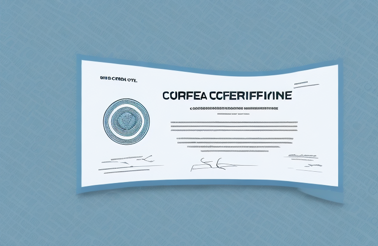 A share certificate with a corporate seal
