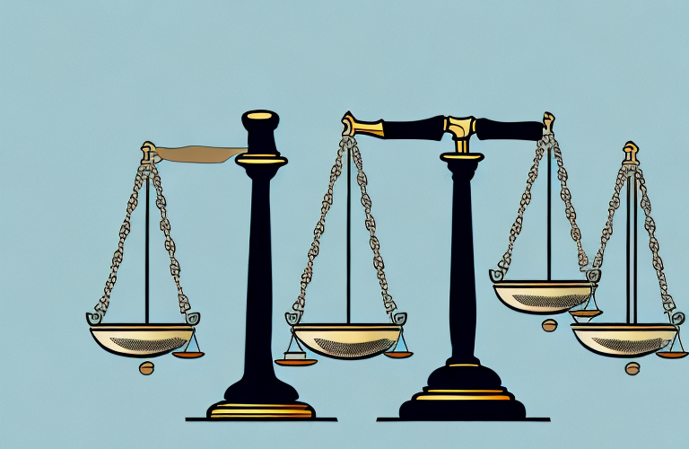A courtroom with a gavel and scales of justice to represent the legal concept of sequestering
