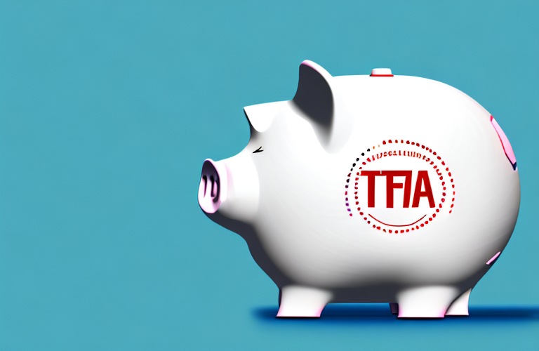 A piggy bank with a tfsa label on it