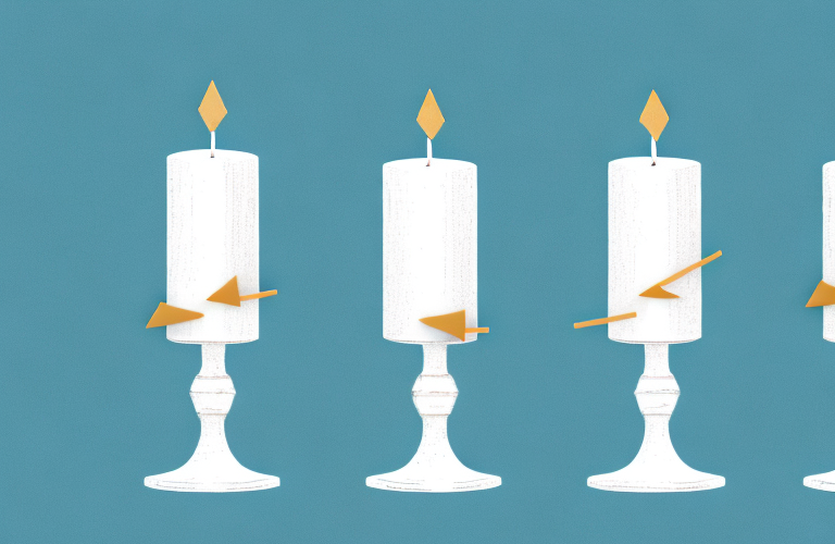 Three white candlesticks in a row