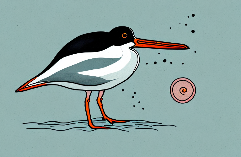 A chatham oystercatcher in its natural habitat