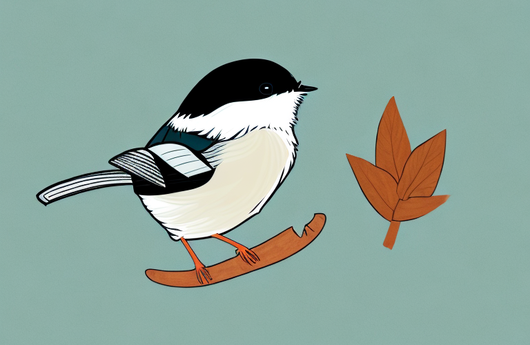 A chestnut-backed chickadee in its natural habitat