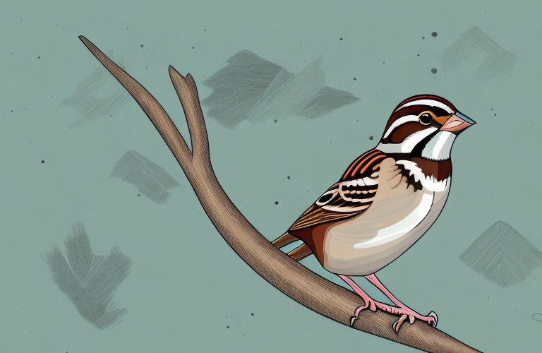 A chestnut-backed sparrow-lark in its natural habitat