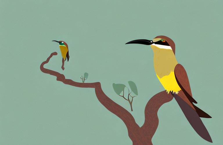 A chestnut-headed bee-eater in its natural habitat