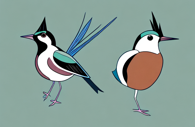 A chestnut-naped forktail bird in its natural habitat