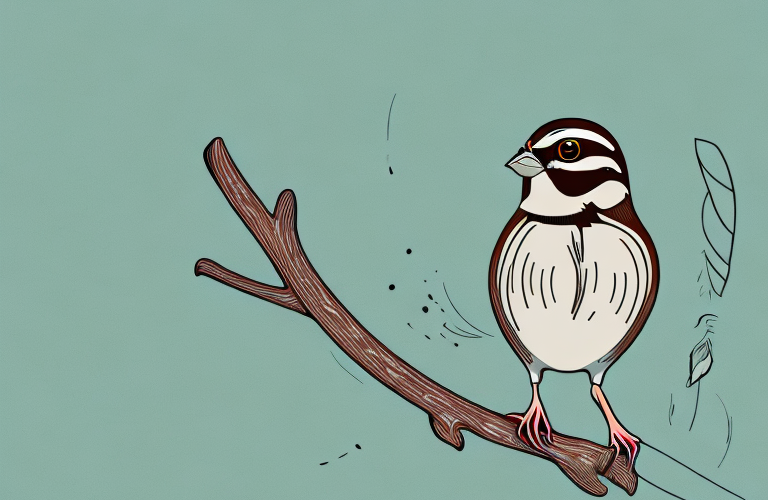 A chestnut-headed sparrow-lark in its natural habitat