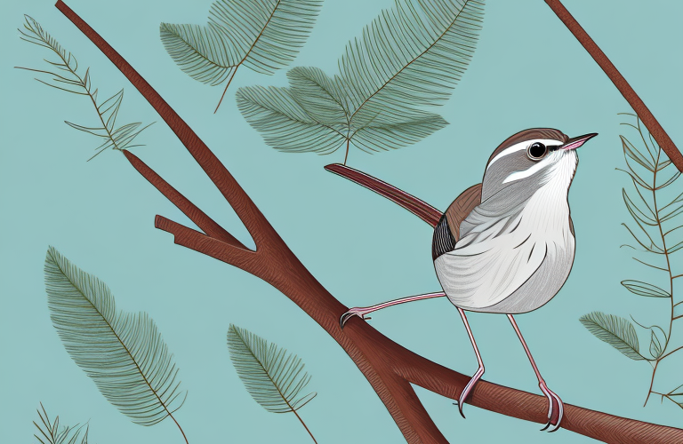 A chestnut-vented warbler in its natural habitat