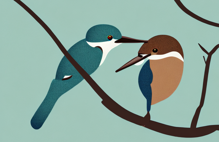 A chocolate-backed kingfisher in its natural habitat