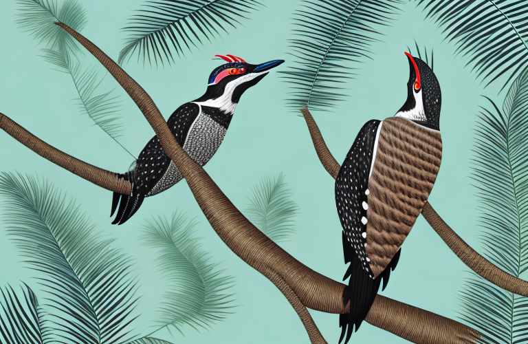 A chocó woodpecker in its natural habitat