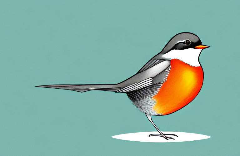 A chorister robin-chat bird in its natural habitat