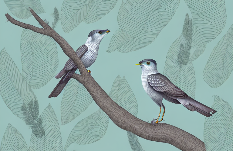 A common cuckoo bird in its natural habitat