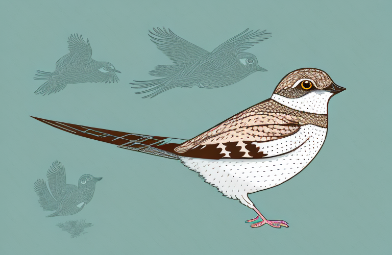 A common poorwill bird in its natural habitat